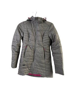 Outdoor Research Primaloft Hooded Parka Womens XS Gray Pink Outdoor Winter Coat